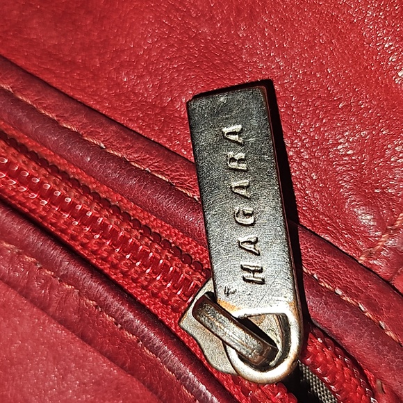 Asymmetrical Leather Hobo Crossbody by Hagara - Picture 7 of 12